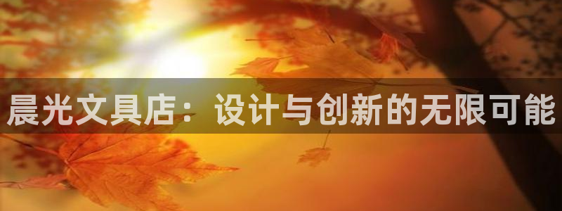 卧龙娱乐上7O667：晨光文具店：设计与