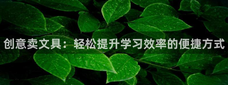 卧龙凤雏娱乐运城：创意卖文具：轻松提升学