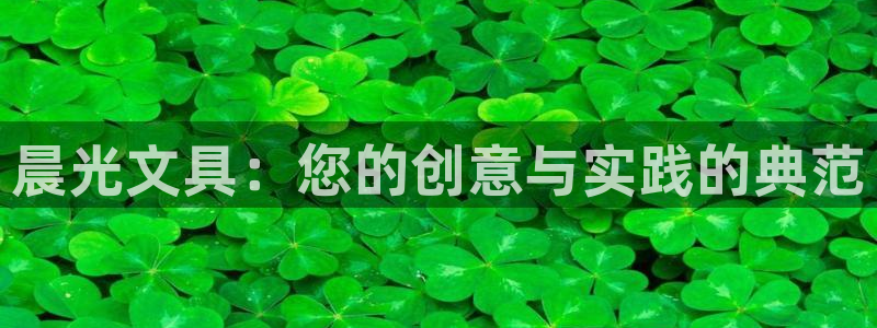 卧龙娱乐网址多少：晨光文具：您的创意与实