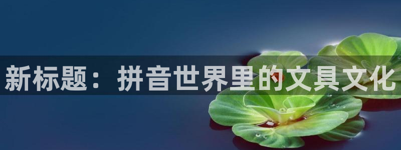 卧龙台球娱乐会所翔安：新标题：拼音世界里